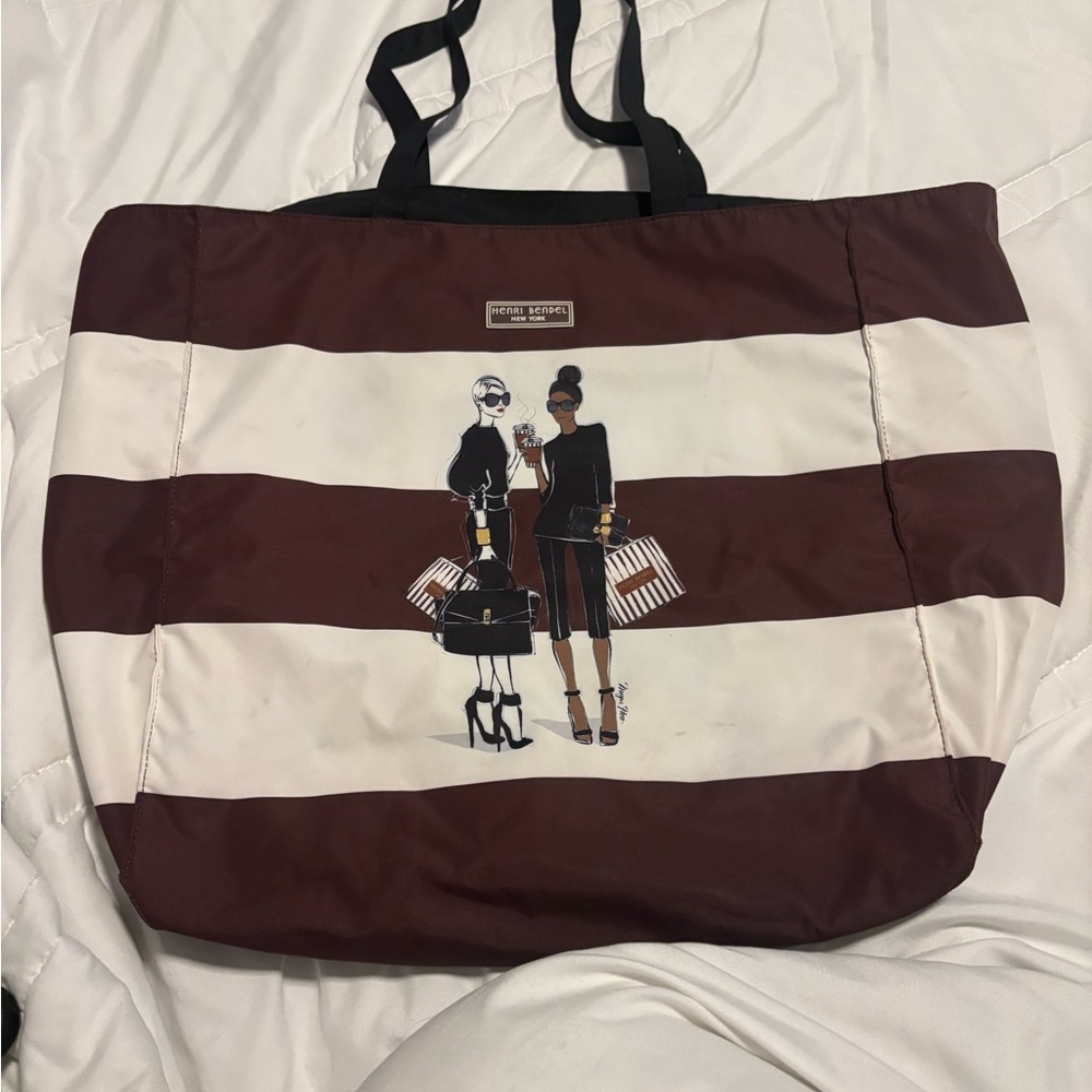 Henri Bendel “Bendel Girls” vinyl tote